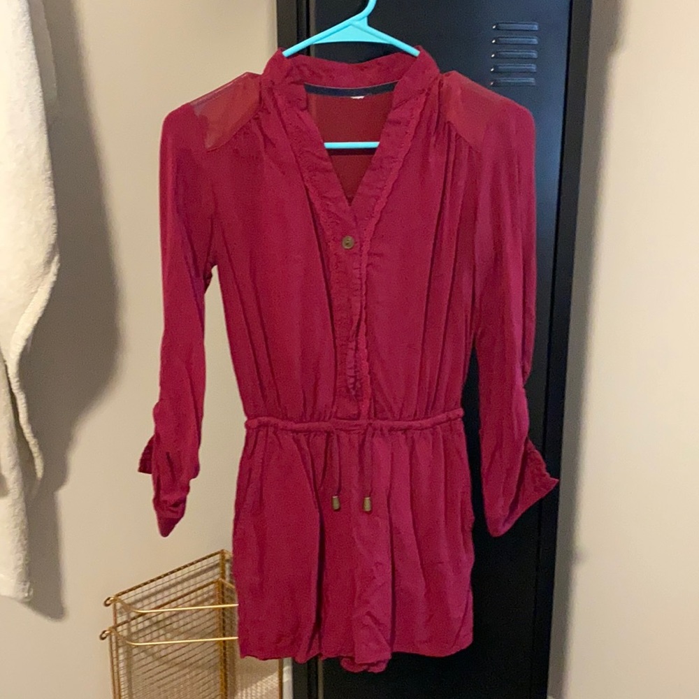 Maroon romper